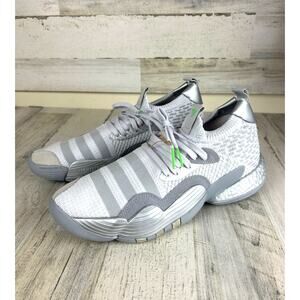 Adidas Trae Young 2 Mens 11.5 Dash Grey Silver Basketball Lace Up Sneakers NEW